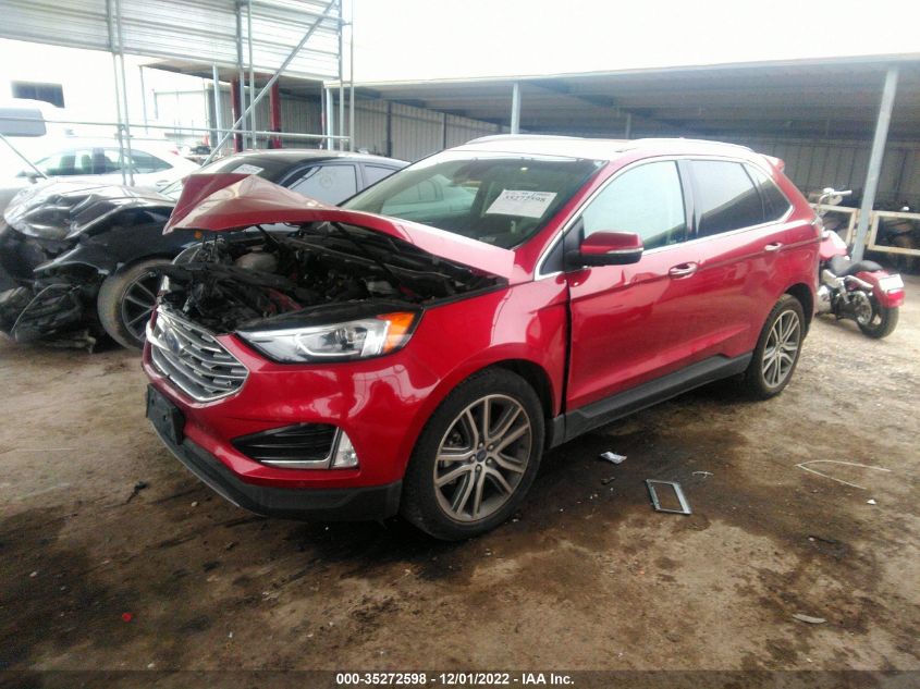 2020 FORD EDGE TITANIUM VIN: 2FMPK3K91LBA82292