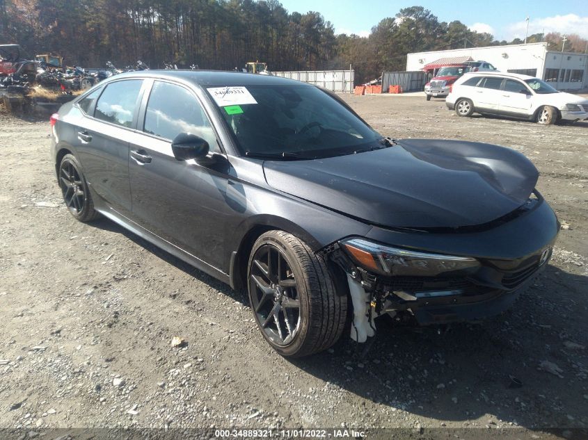 2022 HONDA CIVIC SEDAN SPORT VIN: 2HGFE2F52NH549939