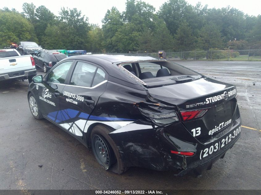 2021 NISSAN SENTRA S VIN: 3N1AB8BV8MY245617