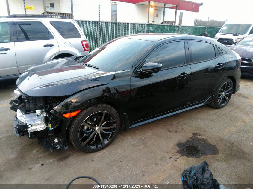 2021 HONDA CIVIC HATCHBACK SPORT VIN: SHHFK7H41MU423891