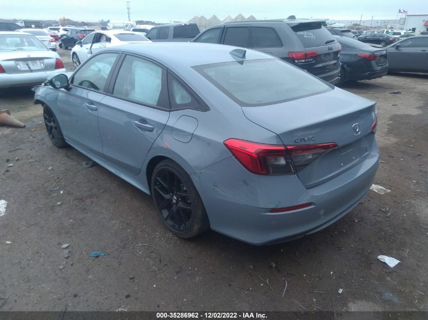 2022 HONDA CIVIC SEDAN SPORT VIN: 2HGFE2F50NH544786