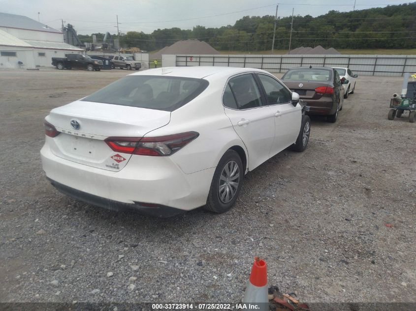 2021 TOYOTA CAMRY HYBRID LE VIN: 4T1C31AK7MU555385