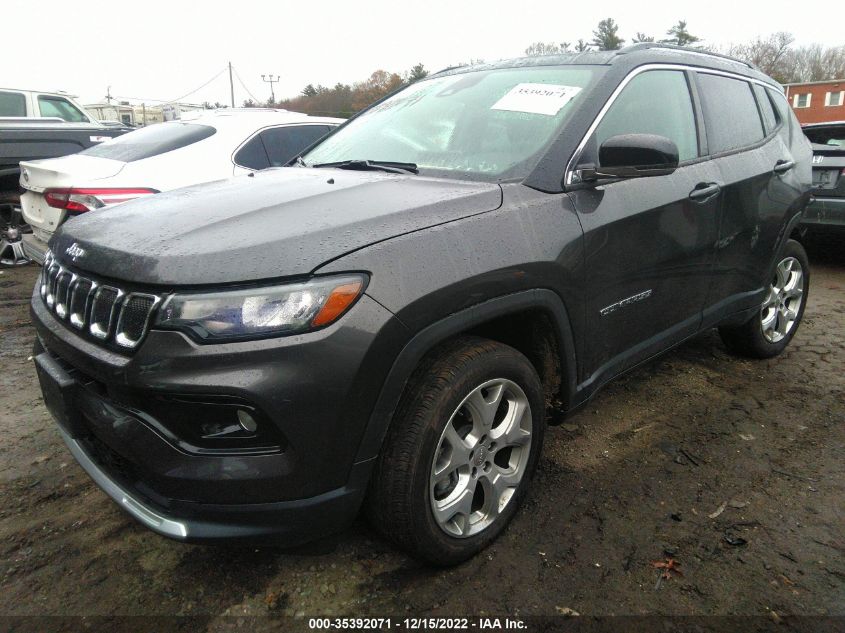2022 JEEP COMPASS LIMITED VIN: 3C4NJDCB6NT121813