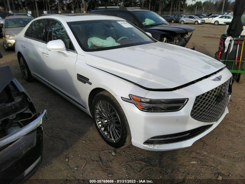2022 GENESIS G90 5.0L ULTIMATE VIN: KMTF54PH8NU096380