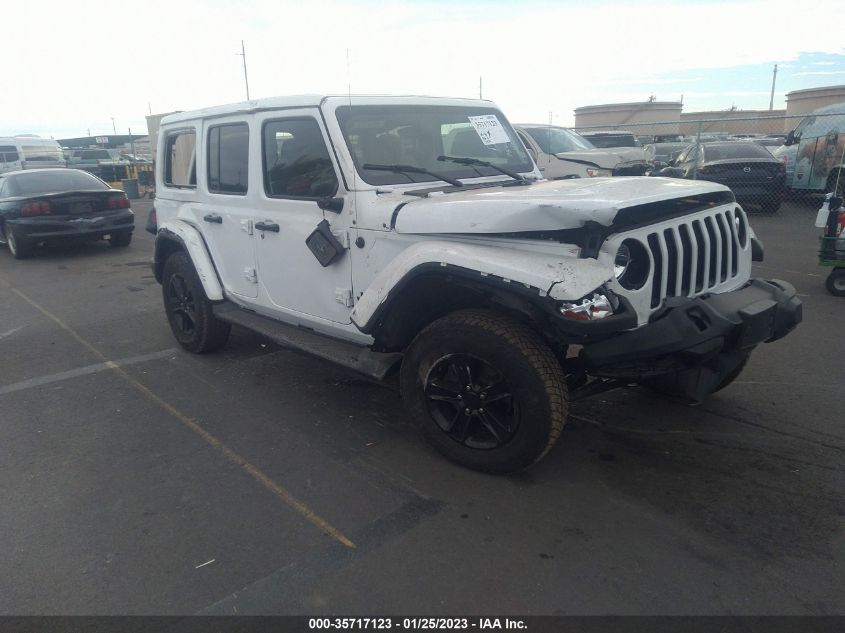2021 JEEP WRANGLER UNLIMITED SAHARA ALTITUDE VIN: 1C4HJXEN0MW756931