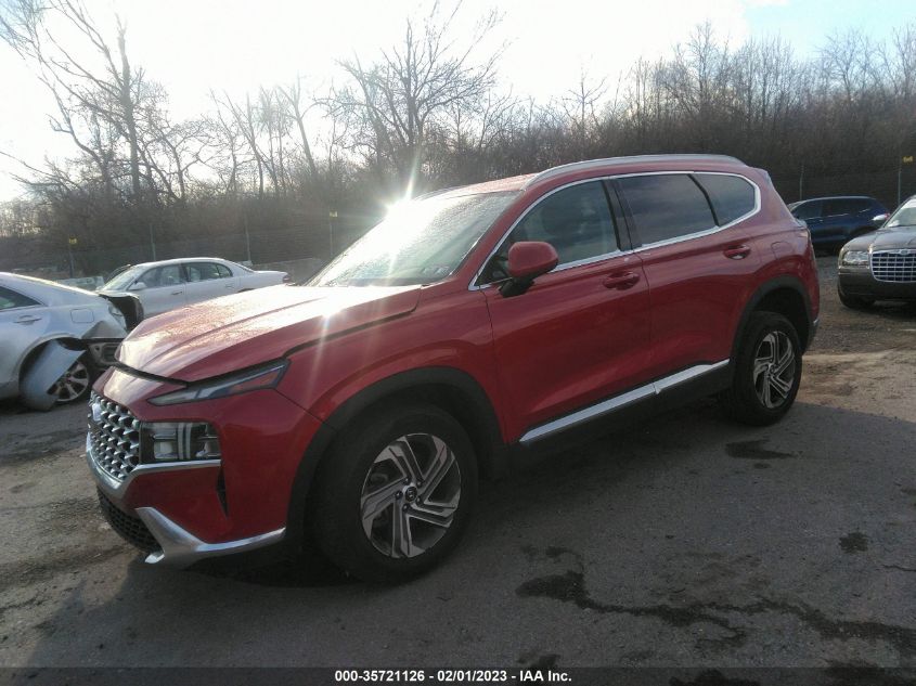 2021 HYUNDAI SANTA FE SEL VIN: 5NMS2DAJ0MH308275