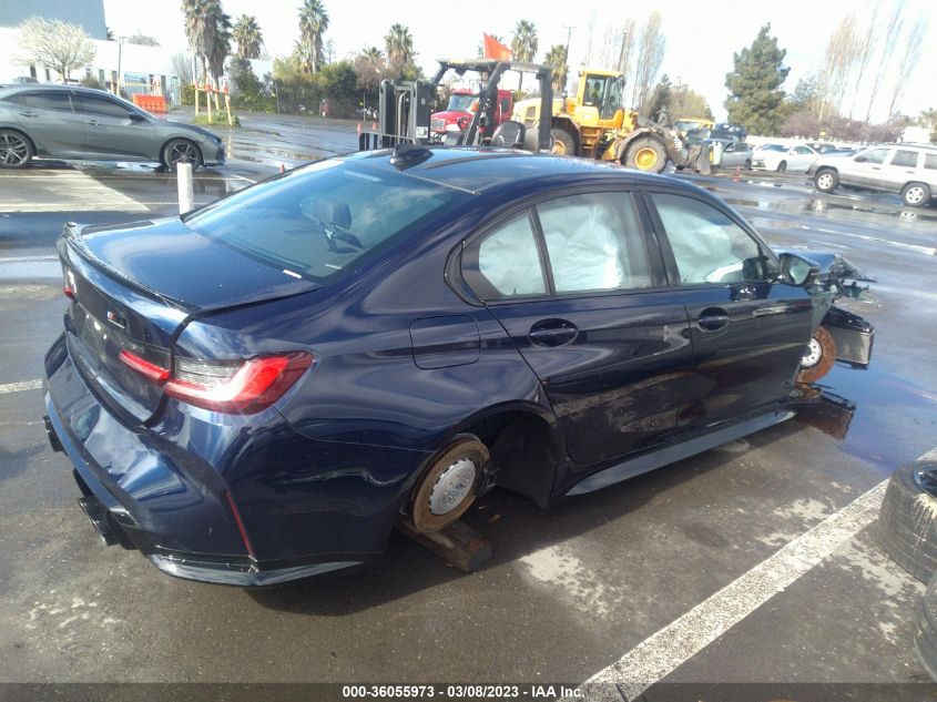 2022 BMW M3 COMPETITION VIN: WBS33AY02NFM80909