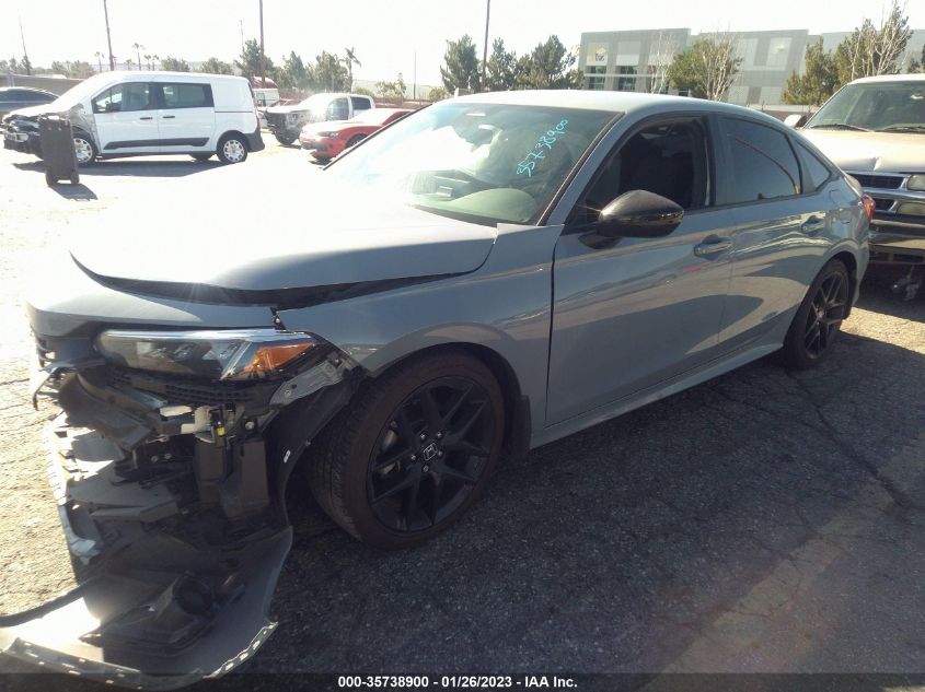 2022 HONDA CIVIC SEDAN SPORT VIN: 2HGFE2F56NH516961