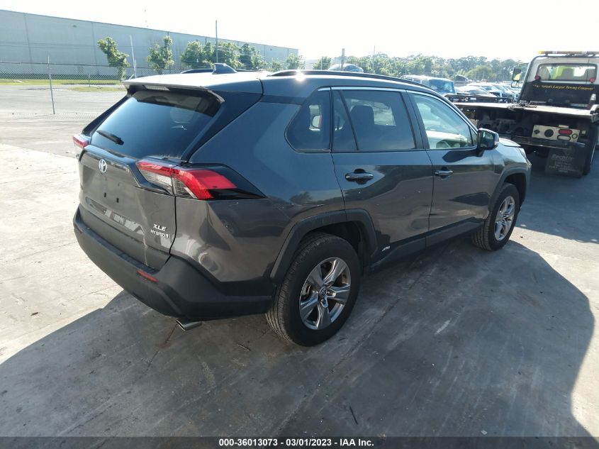 2022 TOYOTA RAV4 HYBRID XLE VIN: 4T3RWRFV3NU066316