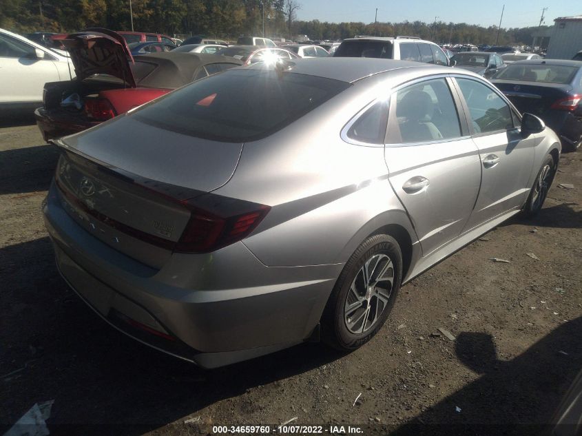 2021 HYUNDAI SONATA HYBRID BLUE VIN: KMHL24JJ2MA026861