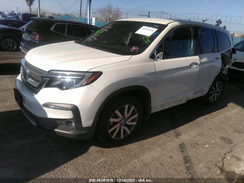 2021 HONDA PILOT EX VIN: 5FNYF5H31MB025543