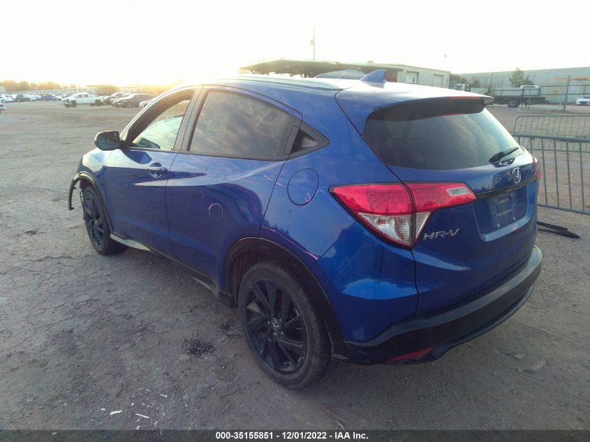 2022 HONDA HR-V SPORT VIN: 3CZRU5H13NM724446