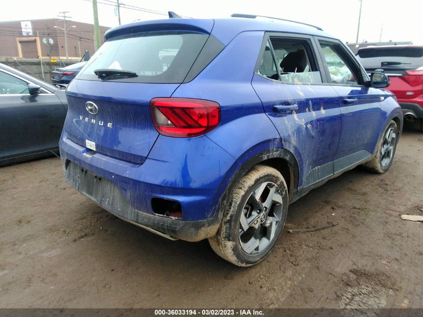 2022 HYUNDAI VENUE SEL VIN: KMHRC8A35NU167620