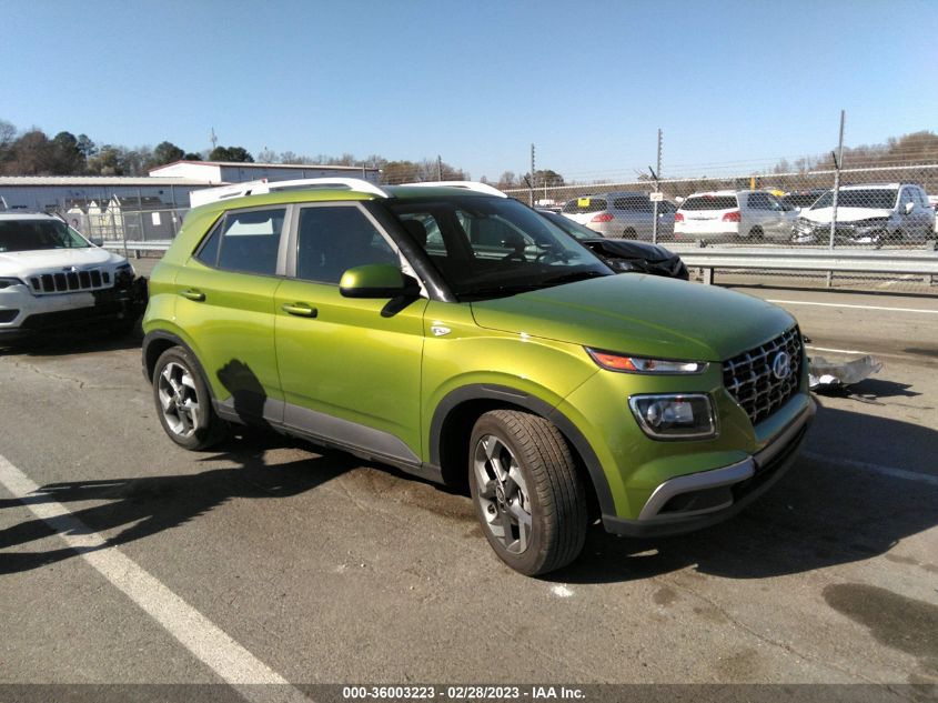 2022 HYUNDAI VENUE SEL VIN: KMHRC8A32NU180048