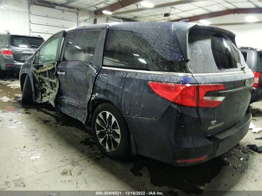 2021 HONDA ODYSSEY EX-L VIN: 5FNRL6H74MB037613