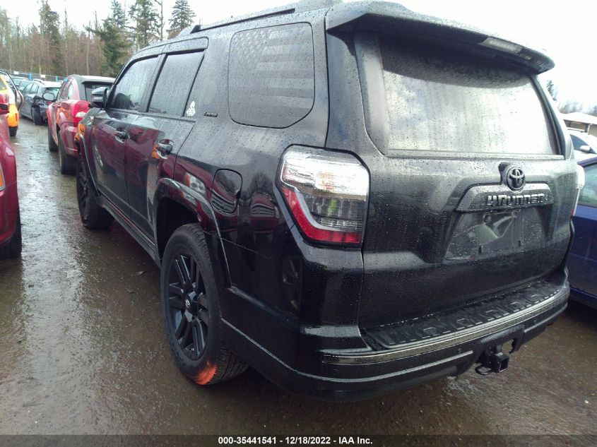 2021 TOYOTA 4RUNNER NIGHTSHADE VIN: JTEJU5JRXM5890773