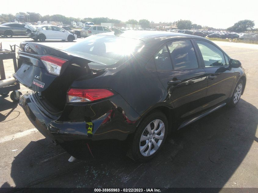 2022 TOYOTA COROLLA LE VIN: 5YFEPMAE8NP288771