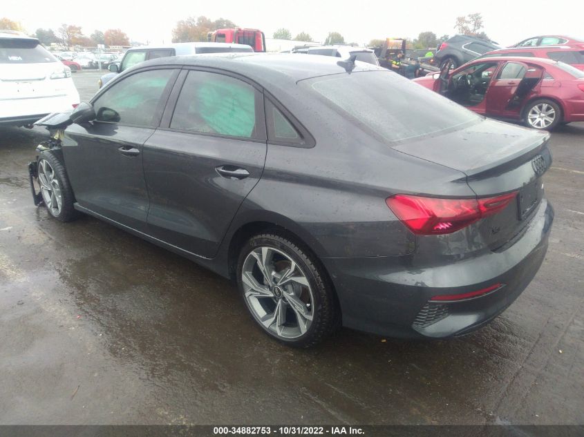 2022 AUDI A3 SEDAN PREMIUM PLUS VIN: WAUHUDGY7NA103151