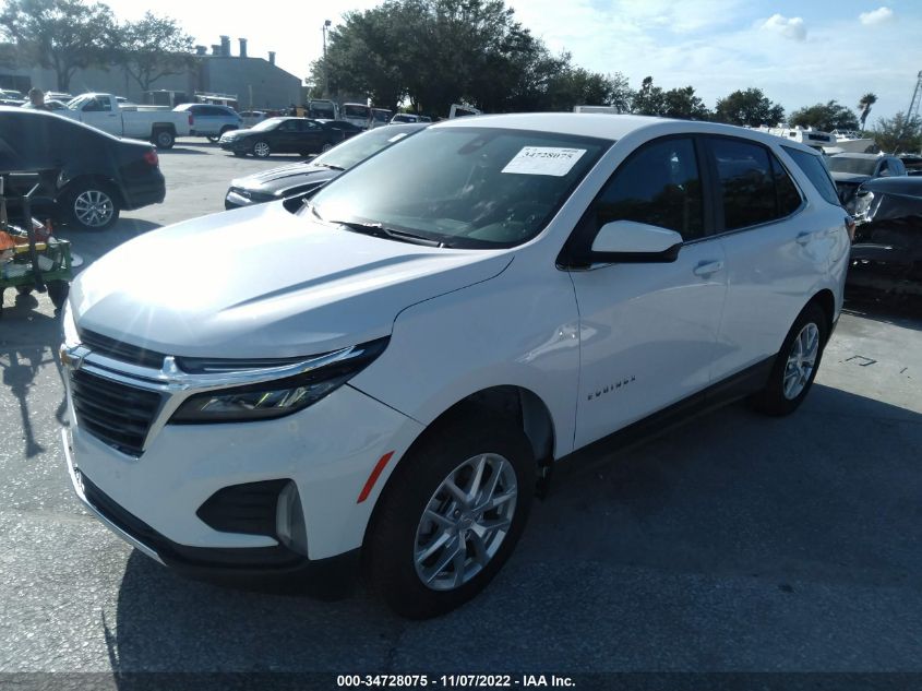 2022 CHEVROLET EQUINOX LT VIN: 3GNAXTEV0NL134496