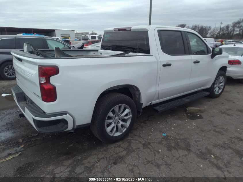 2022 CHEVROLET SILVERADO 1500 CUSTOM VIN: 3GCPABEK9NG525191