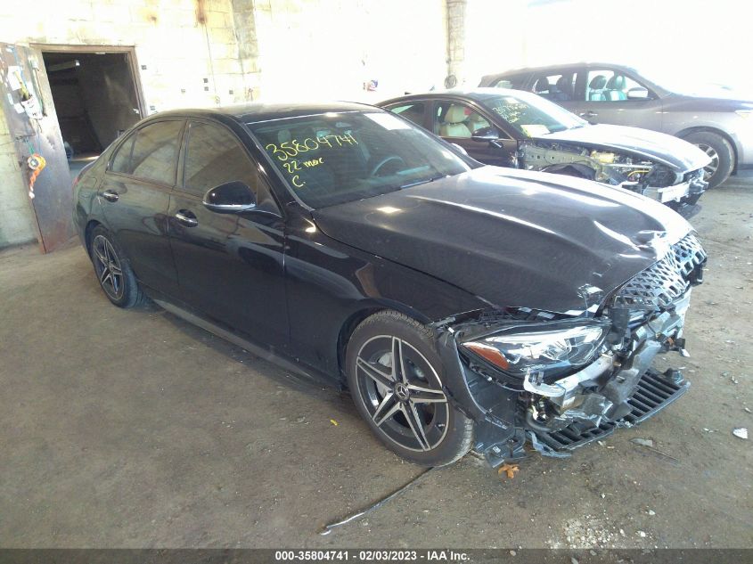 2022 MERCEDES-BENZ C-CLASS C 300 VIN: W1KAF4HB0NR065892