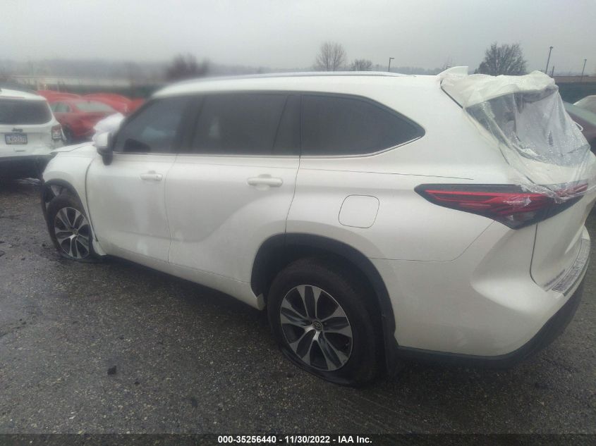 2020 TOYOTA HIGHLANDER XLE VIN: 5TDHZRBH3LS029199