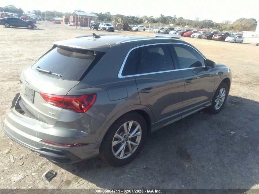 2022 AUDI Q3 S LINE PREMIUM VIN: WA1DECF33N1067368