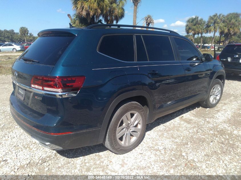 2021 VOLKSWAGEN ATLAS 2.0T S VIN: 1V2GP2CAXMC558967