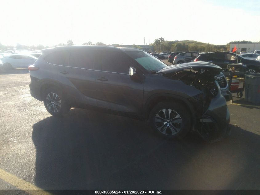 2022 TOYOTA HIGHLANDER HYBRID VIN: 5TDGARAH2NS510424