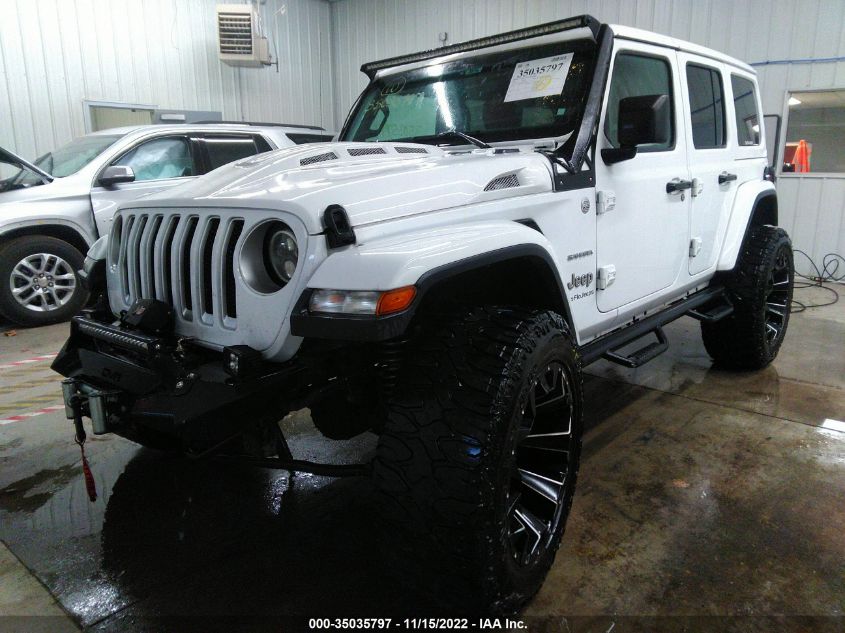 2020 JEEP WRANGLER UNLIMITED SAHARA VIN: 1C4HJXEN7LW109294
