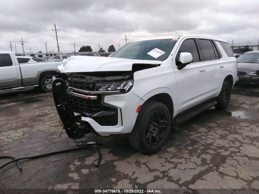 2022 CHEVROLET TAHOE COMMERCIAL VIN: 1GNSCLED8NR138957