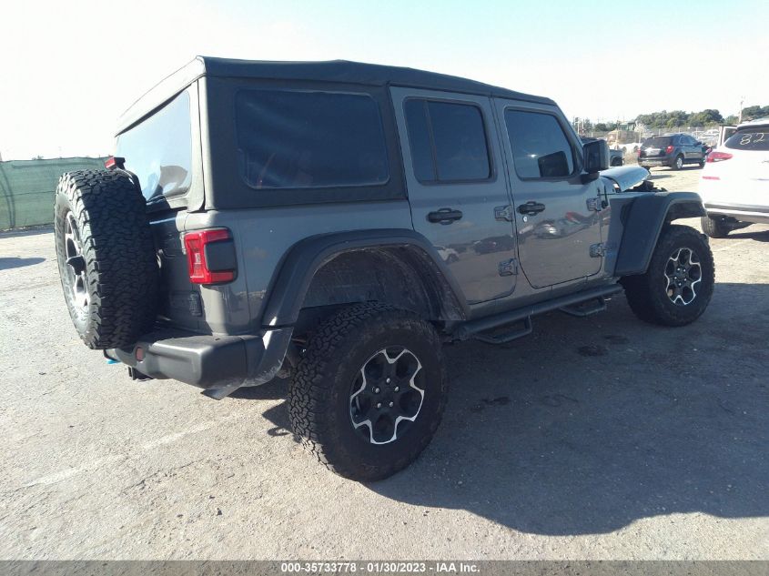 2021 JEEP WRANGLER 4XE UNLIMITED RUBICON VIN: 1C4JJXR66MW745176