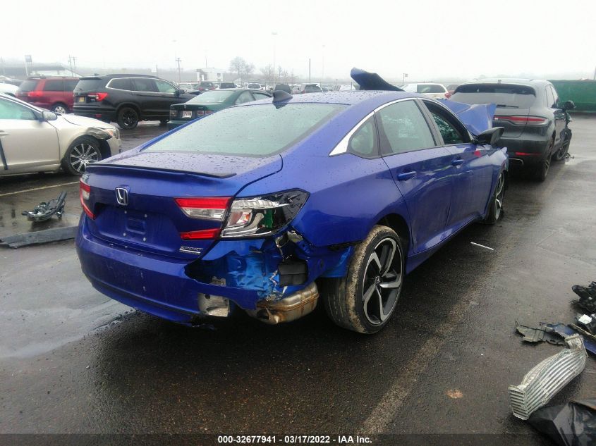 2021 HONDA ACCORD SEDAN SPORT SE VIN: 1HGCV1F4XMA071917