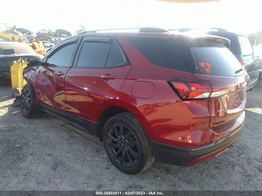 2022 CHEVROLET EQUINOX RS VIN: 3GNAXMEV3NS121236
