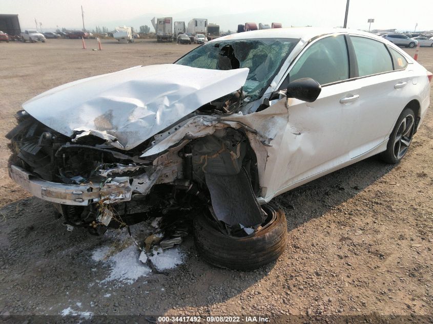 2021 HONDA ACCORD SEDAN SPORT VIN: 1HGCV1F39MA116594