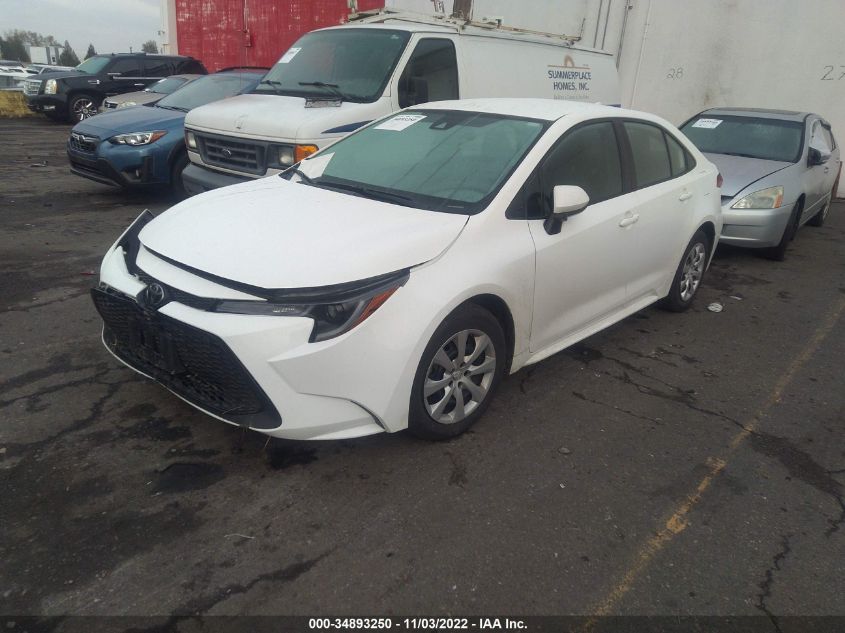 2021 TOYOTA COROLLA LE VIN: 5YFEPMAEXMP267080