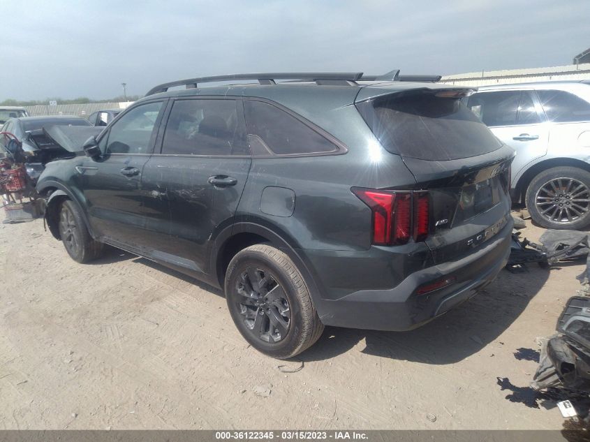 2022 KIA SORENTO X-LINE S VIN: 5XYRLDLC5NG138050
