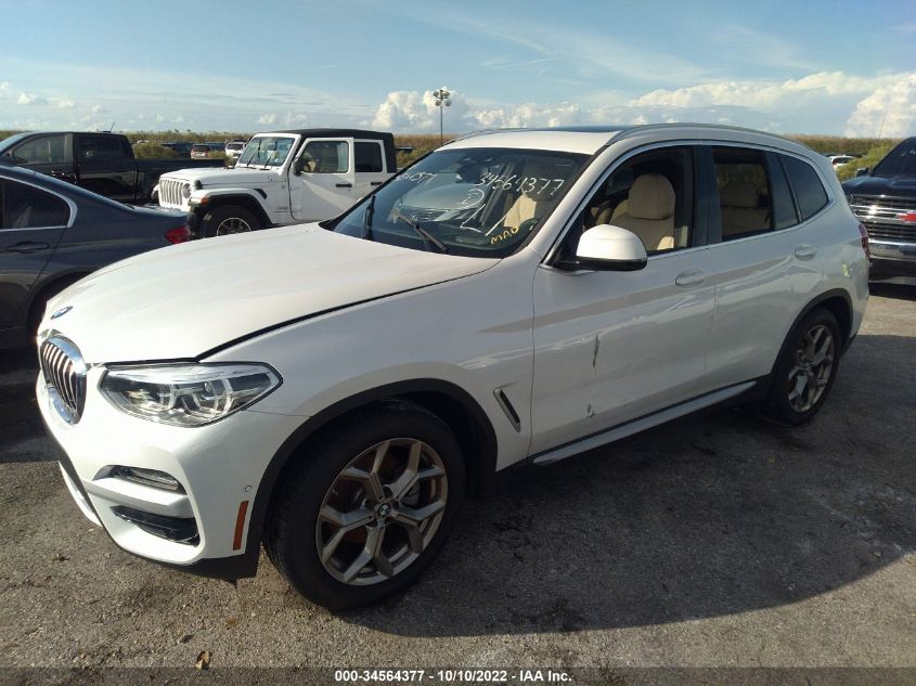 2021 BMW X3 SDRIVE30I VIN: 5UXTY3C04M9G20078