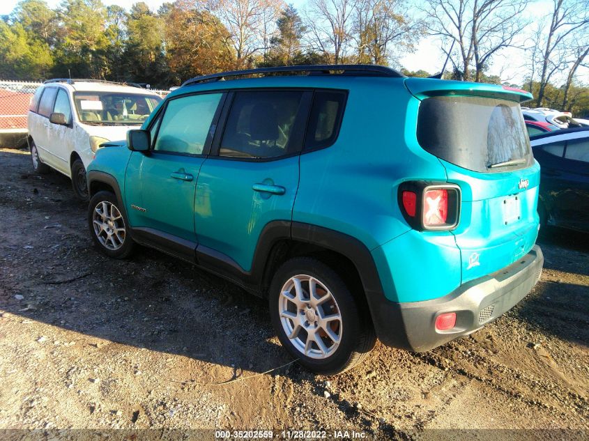 2020 JEEP RENEGADE LATITUDE VIN: ZACNJABBXLPL72027