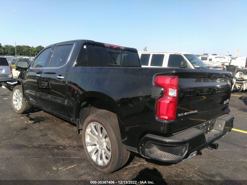 2022 CHEVROLET SILVERADO 1500 LTD HIGH COUNTRY VIN: 1GCUYHEL7NZ122868