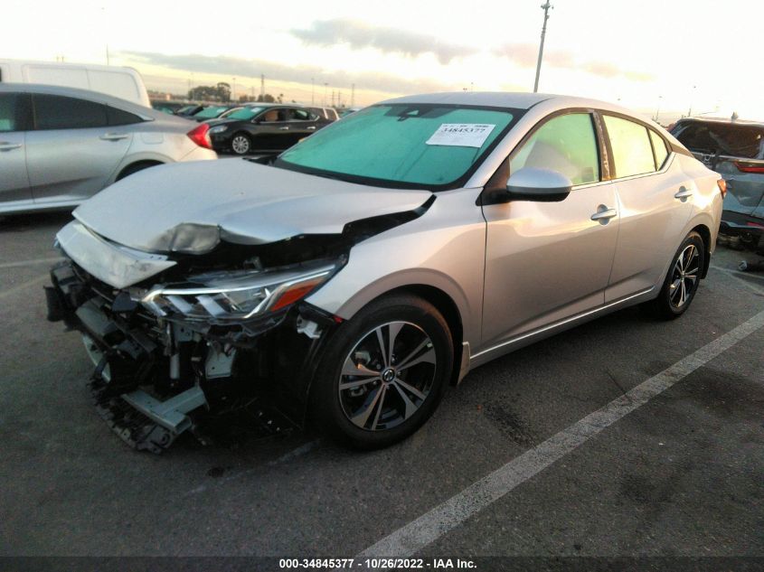 2022 NISSAN SENTRA SV VIN: 3N1AB8CV9NY295541