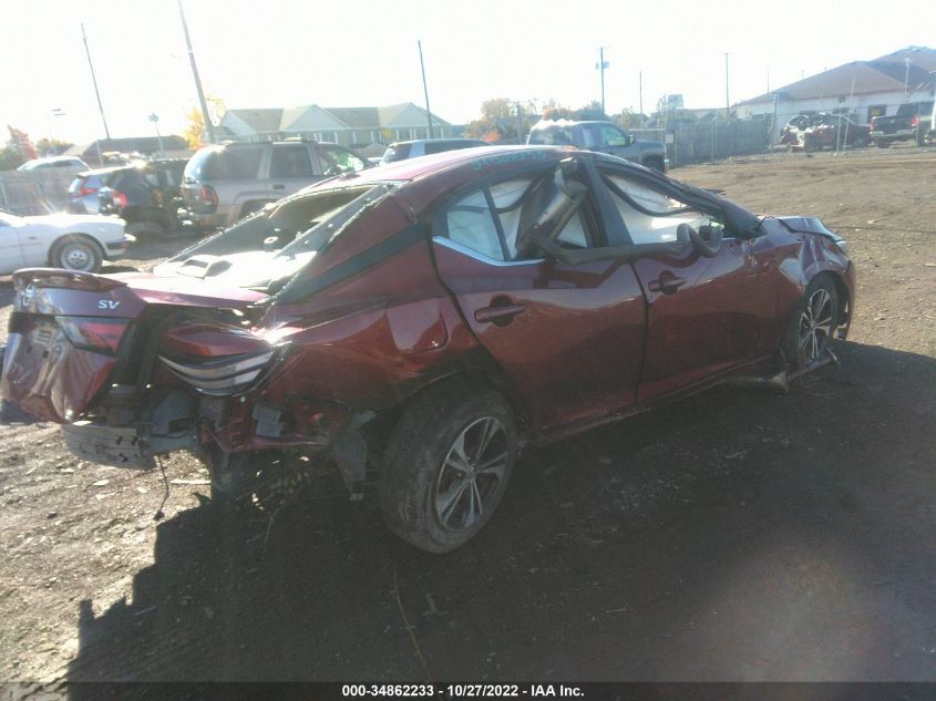 2021 NISSAN SENTRA SV VIN: 3N1AB8CV4MY264907