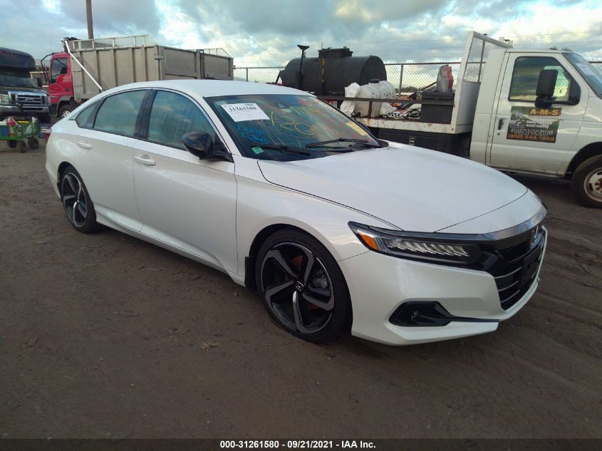 2021 HONDA ACCORD SEDAN SPORT SE VIN: 1HGCV1F46MA003825