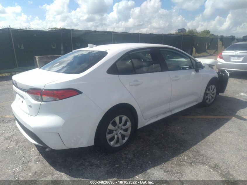 2022 TOYOTA COROLLA LE VIN: 5YFEPMAE6NP328619