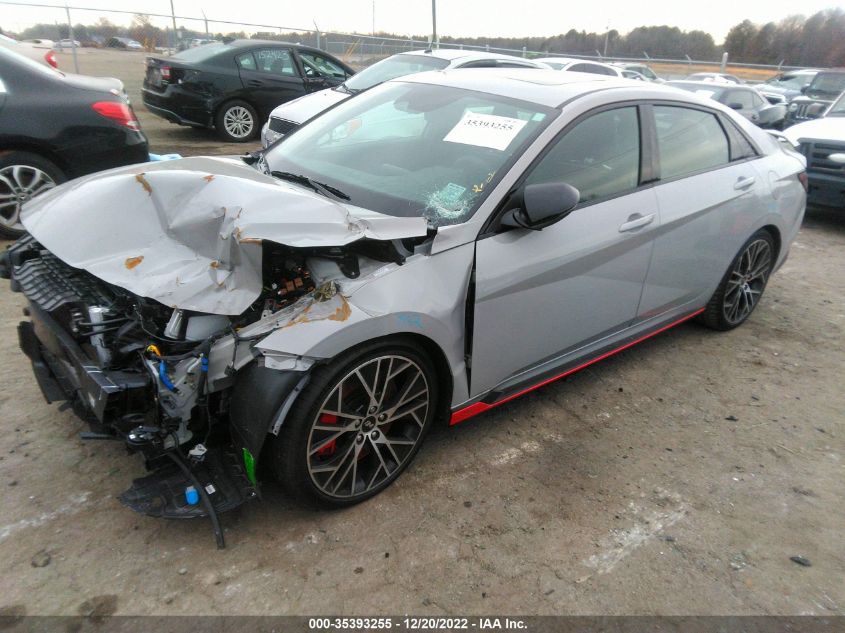 2022 HYUNDAI ELANTRA N VIN: KMHLW4AK5NU007315