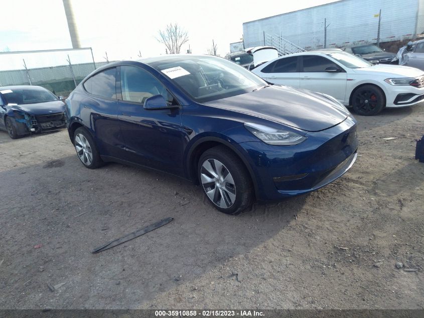 2022 TESLA MODEL Y LONG RANGE VIN: 7SAYGDEEXNA019108
