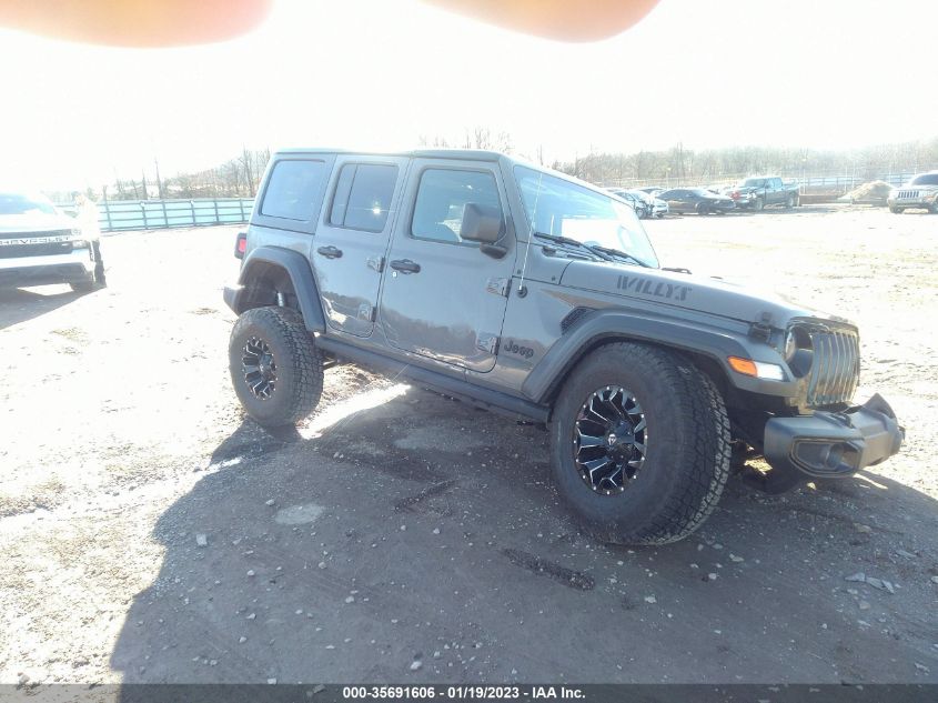 2021 JEEP WRANGLER UNLIMITED WILLYS SPORT VIN: 1C4HJXDG1MW717672