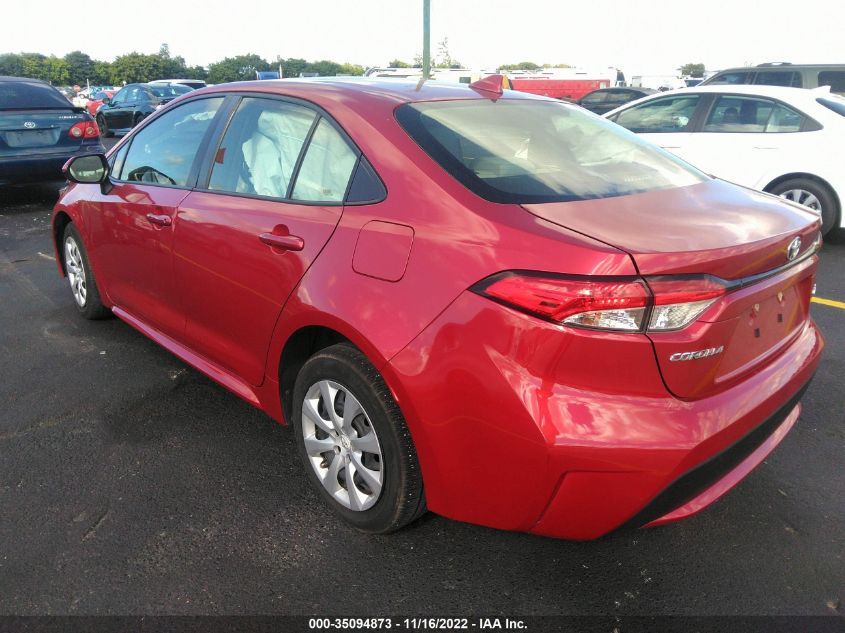 2021 TOYOTA COROLLA LE VIN: JTDEPMAE3MJ141132