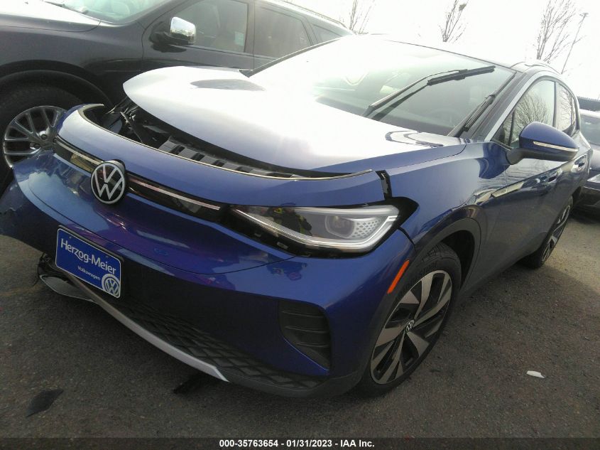 2022 VOLKSWAGEN ID.4 PRO S VIN: WVGKMPE25NP066201