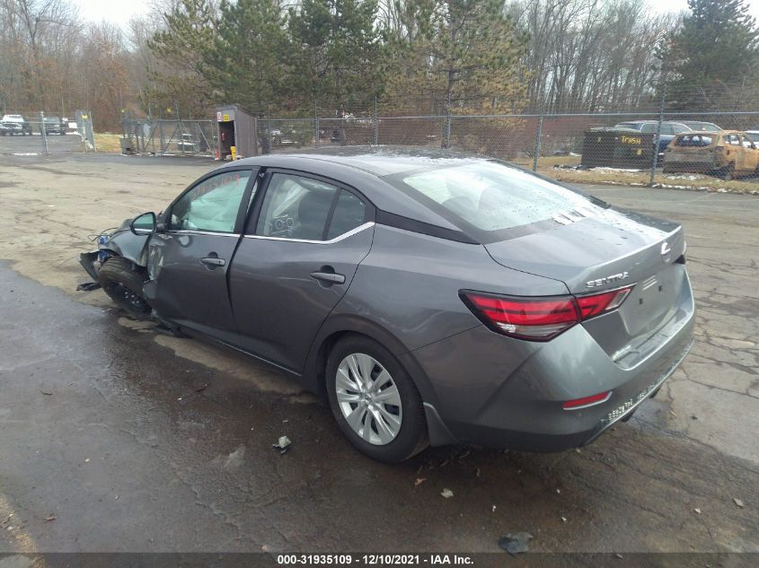 2020 NISSAN SENTRA S VIN: 3N1AB8BV6LY309961